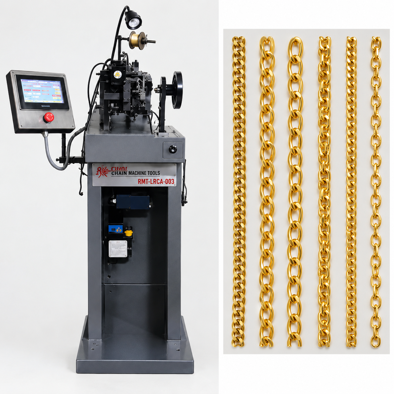Automatic Cable, Curb, Left-Right Curb Chain Machine